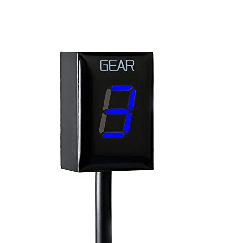 Motorcycle Gear Indicator for Honda CBR CB500X CB400SF CB650F CB1300 CBR600RR CB1000R Cb650r VFR800 Digital Meter LED Display Waterproof ECU Plug (Blue) Motorcycle Gear Indicator for Honda CBR CB500X CB400SF CB650F CB1300 CBR600RR CB1000R Cb650r VFR800 Digital Meter LED Display Waterproof ECU Plug (Blue)