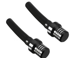 RSG 2PCS Gas Fuel Cap Air Vent Hose Universal CNC Tank Valve Vent Tube with Chekc Ball Aluminum Breather for 50cc 110cc 70cc 125cc ATV Motorcycle Dirt Pit Quad Bike Motocross Black