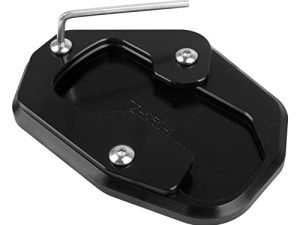 Worldmotop Motorcycle Kickstand Pad Enlarger Extension Side Stand Plate Pad Compatible with Harley PAN AMERICA 1250 1250S RA1250 S 2021 2022 (black)