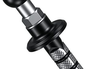 BRCOVAN Metal Motorcycle Fork Stem Base with 17mm TPU Ball for Stems 12mm to 25.4mm in Diameter