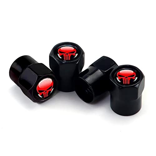 Ajxn 4 PCS Skull Tire Valve Stem Caps Ajxn 4 PCS Skull Tire Valve Stem Caps