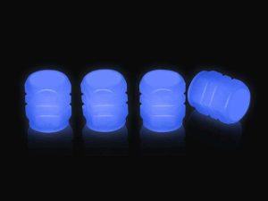 4PCS Night Glow Luminous Wheels Cap Tire Valve Stem for Car