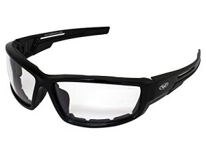 Global Vision Sly Foam Padded Motorcycle Sunglasses Black Frame (Clear)