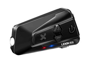 LEXIN 1pc G16 Motorcycle Bluetooth Headset with Headlamp/SOS Mode