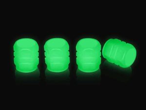 4PCS Night Glow Luminous Wheels Cap Tire Valve Stem for Car