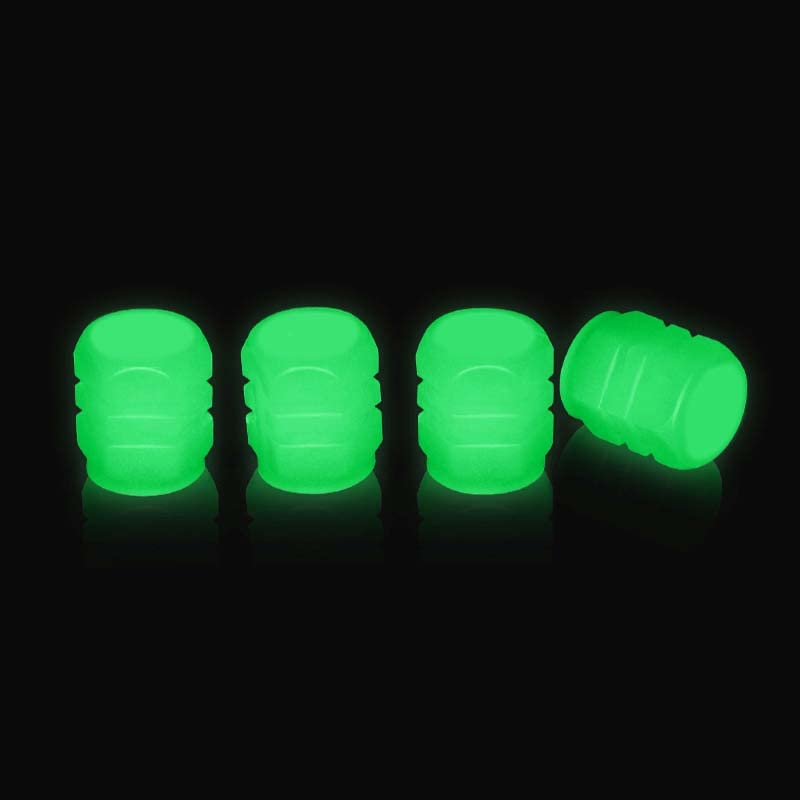 4PCS Night Glow Luminous Wheels Cap Tire Valve Stem for Car 4PCS Night Glow Luminous Wheels Cap Tire Valve Stem for Car