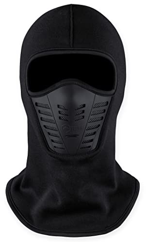Balaclava Ski Mask - Cold Weather Full Face Mask with Breathable Air Vents - Ski Mask for Men & Women for Winter Sports Black Balaclava Ski Mask - Cold Weather Full Face Mask with Breathable Air Vents - Ski Mask for Men & Women for Winter Sports Black