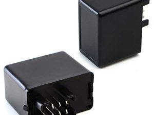 iJDMTOY (1) 7-Pin Plug-N-Play Electronic LED Flasher Relay Hyper Flash Fix Compatible With Suzuki Motorcycle Bike Installing LED Turn Signal Bulbs