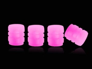 4PCS Night Glow Luminous Wheels Cap Tire Valve Stem for Car