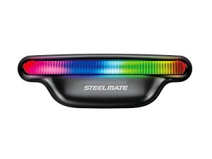 STEEL MATE H2 Wireless Helmet Brake Light and Running Light for Motorcycle Safety Rechargeable LED Signal Light for Helmet (Without ECU)