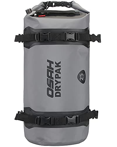 Motorcycle PVC Waterproof Reflective Tail Dry Bag Saddle Luggage Outdoor Duffle Accessories Gray 25L Motorcycle PVC Waterproof Reflective Tail Dry Bag Saddle Luggage Outdoor Duffle Accessories Gray 25L