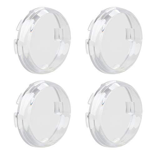 NTHREEAUTO 4PCS Clear Bullet Turn Signals Lens Cover Compatible with Harley Sportster Dyna Road King Street Glide Softail Fatboy NTHREEAUTO 4PCS Clear Bullet Turn Signals Lens Cover Compatible with Harley Sportster Dyna Road King Street Glide Softail Fatboy