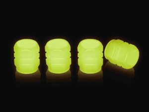 4PCS Night Glow Luminous Wheels Cap Tire Valve Stem for Car