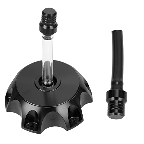GREHUA CNC Black Motorcycle Fuel Tank Cap Cover With Breather Valve for SSR 110 SSR 125 50cc 70cc 125cc Pitster Pro Probike Raptor 80 TaoTao DB SDG DHZ WPB RPS KAYO Xmotor Coolster Peace Dirt Pit Bike GREHUA CNC Black Motorcycle Fuel Tank Cap Cover With Breather Valve for SSR 110 SSR 125 50cc 70cc 125cc Pitster Pro Probike Raptor 80 TaoTao DB SDG DHZ WPB RPS KAYO Xmotor Coolster Peace Dirt Pit Bike