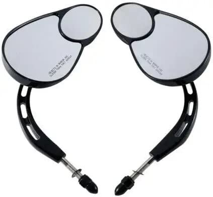 Harley Split Vision Mirrors/Motorcycle Rearview Mirrors Fits for Harley Davidson Touring Road King Street Electra Glide Ultra Classic FLHTCU Fat Boy Sport Glide XG750 XG500 Sportster (Bright Black) Harley Split Vision Mirrors/Motorcycle Rearview Mirrors Fits for Harley Davidson Touring Road King Street Electra Glide Ultra Classic FLHTCU Fat Boy Sport Glide XG750 XG500 Sportster (Bright Black)