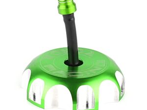 DOSON Gas Fuel Tank Cap CNC Green With Breather Valve Aluminum For XR