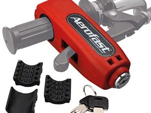 Throttle Motorcycle Locks Anti Theft Handlebar Lock by Aerofast. Best Heavy Duty