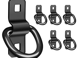 D Rings Tie Down Anchors 3/8” Heavy Duty 6000 Pound Breaking Strength for RV Camper Pickup Trailer Cargo Control