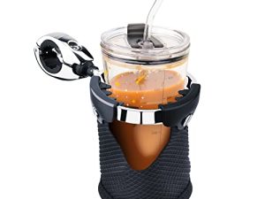 LEXIN LX-C3 Motorcycle Cup Holder with 360°Swivel Ball-Mount