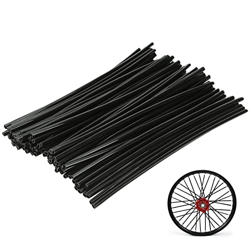 72Pcs Universal Spoke Skins Cover - Ovelur Wheel Spoke Wraps Skins Pipe Trim Decoration Protector For Motorcycle Dirt Bike Yamaha Harley Suzuki(Black) 72Pcs Universal Spoke Skins Cover - Ovelur Wheel Spoke Wraps Skins Pipe Trim Decoration Protector For Motorcycle Dirt Bike Yamaha Harley Suzuki(Black)