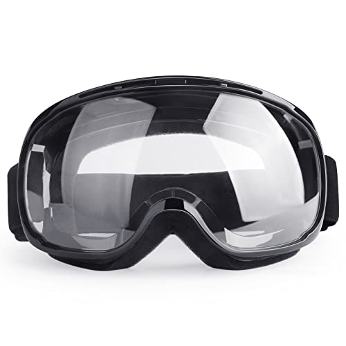 4-FQ Dirt Bike Goggles Motocross Goggles Motorcycle Goggles ATV Goggles for Men Women Youth Kids Windproof Dustproof Riding Racing Goggles Off Road Goggles Ski Goggles(Black frame+Clear lens) 4-FQ Dirt Bike Goggles Motocross Goggles Motorcycle Goggles ATV Goggles for Men Women Youth Kids Windproof Dustproof Riding Racing Goggles Off Road Goggles Ski Goggles(Black frame+Clear lens)