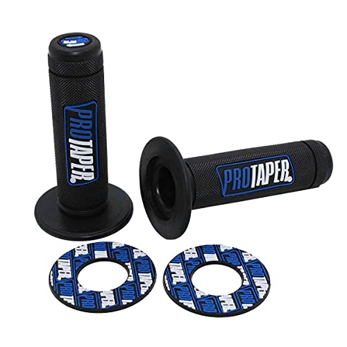 7/8 Universal Grips for Taper Dirt Pit Bike Blue one pair 7/8 Universal Grips for Taper Dirt Pit Bike Blue one pair