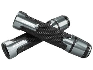 YLFDC 7/8" 22mm Motorcycle Handlebar Grips with Grip Ends for Honda CBR 600RR F4 F4I CBR 1000RR 954RR 929RR 900RR (gray)