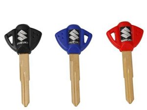 3x Motorcycle Blank Key Uncut Blade For Suzuki GSXR 600 750 1000 GSX1300R GSF 650