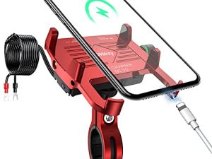 NEWekey Motorcycle Phone Mount with Charger