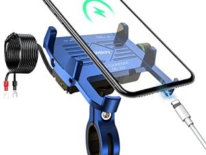 NEWekey Motorcycle Phone Mount with Charger