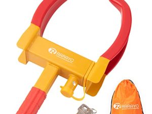 Wheel Lock Universal Heavy Duty Security Trailer Wheel Locks Tire Anti Theft for Most Cars Motorcycle SUV Golf Boat