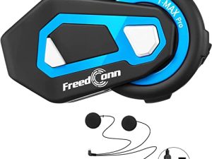 FreedConn T-Max Pro V5.0 Motorcycle Helmet Bluetooth Intercom Headset Communication Systems Kit with DSP/CVC Noise Cancellation