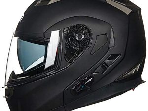 ILM Bluetooth Integrated Modular Flip up Full Face Motorcycle Helmet Sun Shield Mp3 Intercom Model 953PRO (XL