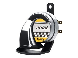 Snail Air Horn Siren High Tone 510HZ Waterproof 130DB Electric Horn 12V Universal for Motorcycle Auto Car Scooter(Chrome)…