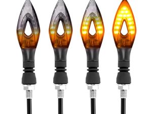 4PCS Motorcycle Indicators Flowing Turn Signal Lights