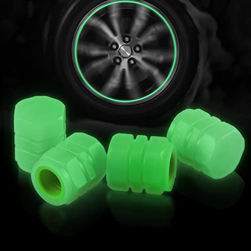 BJSIA 4PCS Noctilucous Tire Valve Stem Caps BJSIA 4PCS Noctilucous Tire Valve Stem Caps