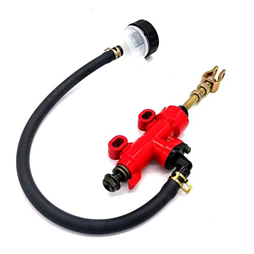 LIUYE Rear Brake Master Cylinder Motorcycle Rear Foot Brake Main Pump Hydraulic Cylinder with Reservoir for Suzuki Kawasaki Honda Yamaha Motorcycle Dirt Bike ATV (Red) LIUYE Rear Brake Master Cylinder Motorcycle Rear Foot Brake Main Pump Hydraulic Cylinder with Reservoir for Suzuki Kawasaki Honda Yamaha Motorcycle Dirt Bike ATV (Red)