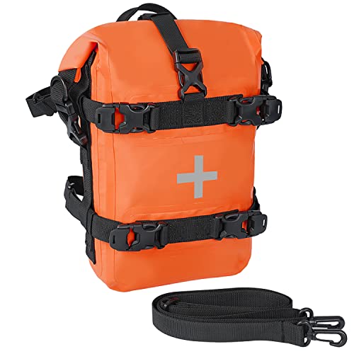 tacxmotorrad 8L Waterproof Motorcycle Bumper Bag Dirt Bike Bumper Bag Quick Install Kit Motorcycle Organizer with Shoulder Strap Crossbody (ORANGE tacxmotorrad 8L Waterproof Motorcycle Bumper Bag Dirt Bike Bumper Bag Quick Install Kit Motorcycle Organizer with Shoulder Strap Crossbody (ORANGE
