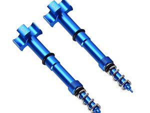 NICECNC Blue 2PCS Universal Aire/Fuel Mixture Screw Adjuster Keihin FCR Carb Motorcycle Compatible with Honda Yamaha Kawasaki Suzuki CRF YZF WR KXF KLX RMZ