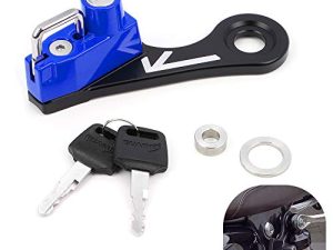GUAIMI Motorcycle Helmet Lock Anti-Theft Helmet Security Lock Compatible with Twins Bonneville Thruxton Scrambler-Blue