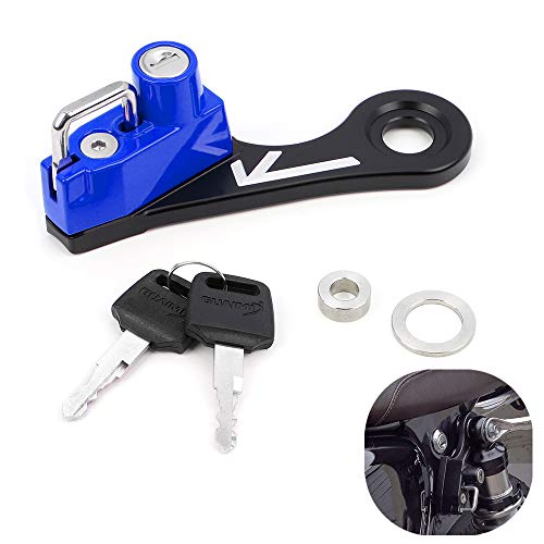 GUAIMI Motorcycle Helmet Lock Anti-Theft Helmet Security Lock Compatible with Twins Bonneville Thruxton Scrambler-Blue GUAIMI Motorcycle Helmet Lock Anti-Theft Helmet Security Lock Compatible with Twins Bonneville Thruxton Scrambler-Blue