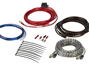 Scosche Install Centric ICAK12 True 12 Gauge Hybrid OFC 2-Channel High Current Amplifier Wiring Kit Accessory Installation Wiring Kit for Boat