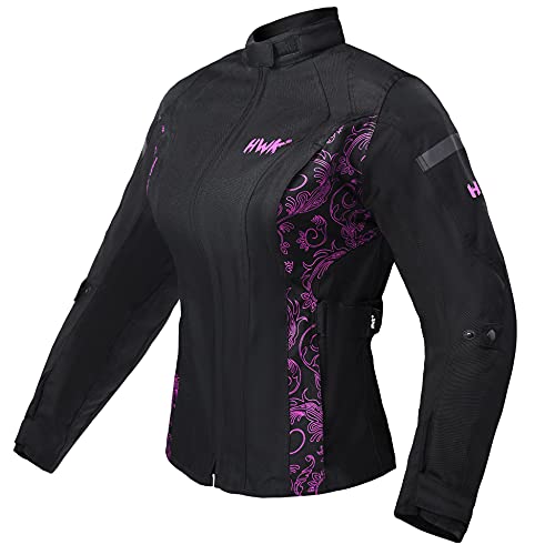 HWK Women's Motorcycle Jacket For Women Rain Waterproof Biker Moto Riding Ladies Motorbike Jackets CE ARMORED HWK Women's Motorcycle Jacket For Women Rain Waterproof Biker Moto Riding Ladies Motorbike Jackets CE ARMORED