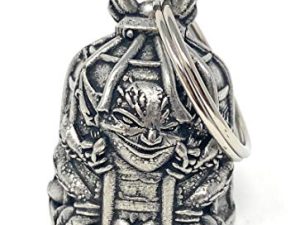 Caged Gremlin Motorcycle Biker Bell Accessory or Key Chain for Luck