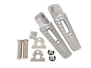 TCMI Rear Foot Pegs Motorcycle Footpeg Footrest Fits For Suzuki 2006 2007 2008 2009 2010 2011 2012 2013 2014 GSXR 600 GSXR 750 Silver Rear 2