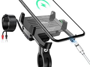 NEWekey Motorcycle Phone Mount with Charger