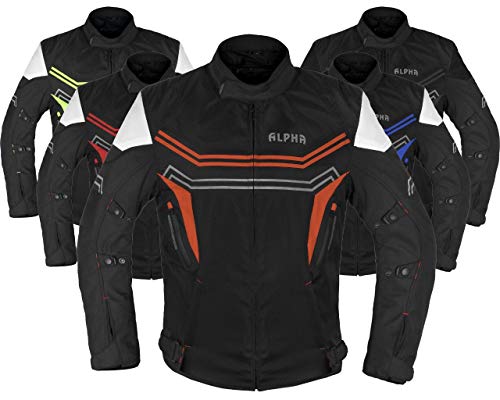 Motorcycle Jacket For Men Enduro Dualsport Riding High Visibility Dirtbike Ce Armor Waterproof All Season (ORANGE Motorcycle Jacket For Men Enduro Dualsport Riding High Visibility Dirtbike Ce Armor Waterproof All Season (ORANGE