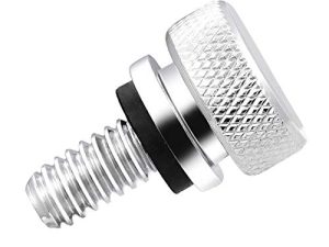 Amazicha Chrome Rear Fender Seat Bolt Stainless Steel Seat Screw Quick Mount Compatible for Harley Davidson Sportster Touring Softail Dyna 1996-2022