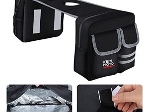 kemimoto ATV Tank Bag Waterproof w/Cooler Motorcycle Saddle Bag Compatible with Sportsman Scrambler FourTrax Grizzly Snowmobile Bicycle