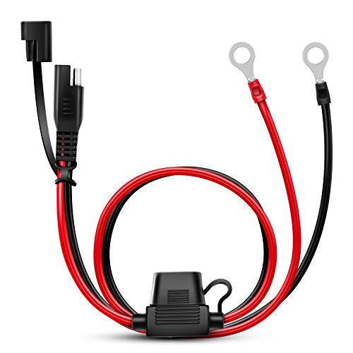 Nilight 50035R 2FT Ring Wire 2 Pin Lug Cable Nilight 50035R 2FT Ring Wire 2 Pin Lug Cable